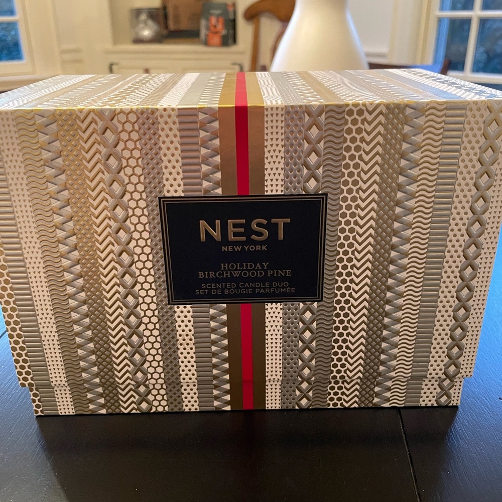 Nest holiday birchwood pine set